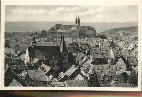 Quedlinburg Harz Sachsen Anhalt Schloss Kat. Quedlinburg