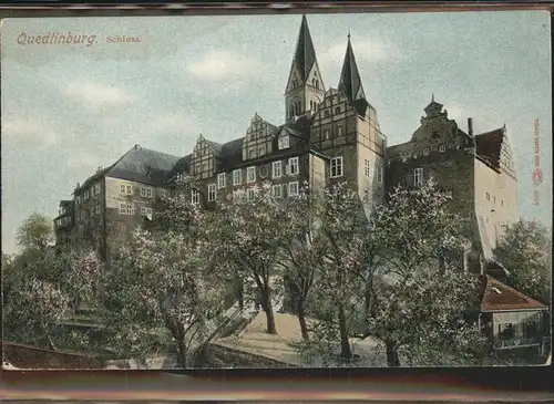 Quedlinburg Harz Sachsen Anhalt Schloss Kat. Quedlinburg