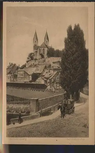 Quedlinburg Harz Sachsen Anhalt Schlosskirche Kat. Quedlinburg