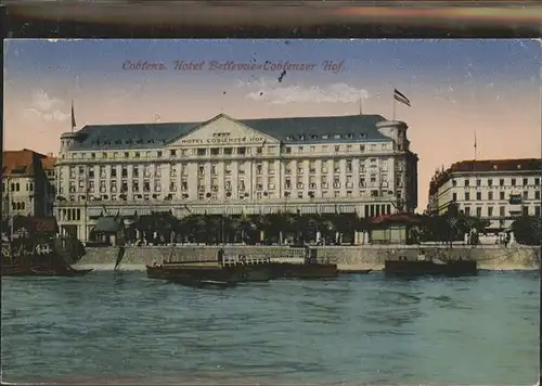 Koblenz Coblenz Hotel Bellevue Coblenzer Hof Kat. Koblenz