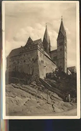 Quedlinburg Harz Sachsen Anhalt Schloss Stiftskirche Kat. Quedlinburg