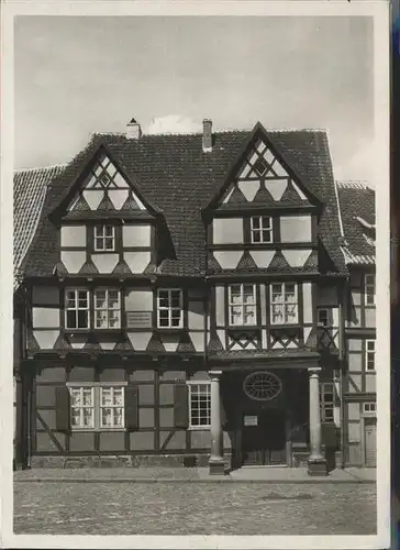 Quedlinburg Harz Sachsen Anhalt Klopstocks Geburtshaus Kat. Quedlinburg