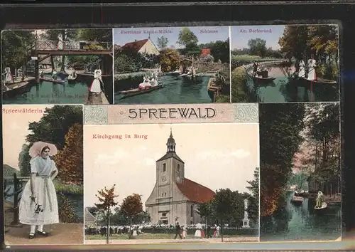 Spreewald Spreewaelderin Forsthaus Kanno Muehle Dolzke Flies Kat. Luebbenau