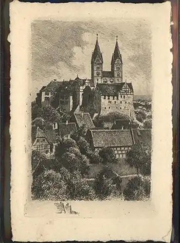 Quedlinburg Harz Sachsen Anhalt Schloss Kat. Quedlinburg