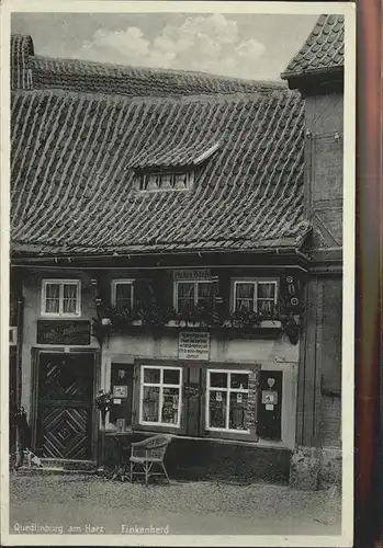 Quedlinburg Harz Sachsen Anhalt Finkenherd Kat. Quedlinburg