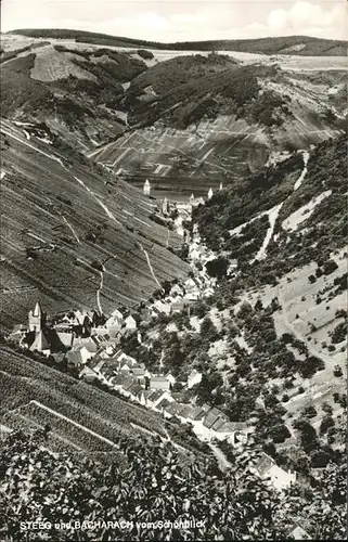 Steeg Bacharach Vom Schoenblick Weinhaus Bluechertal Kat. Bacharach