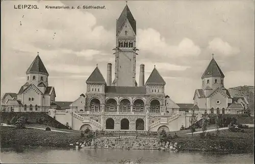 Leipzig Krematorium am Suedfriedhof Kat. Leipzig