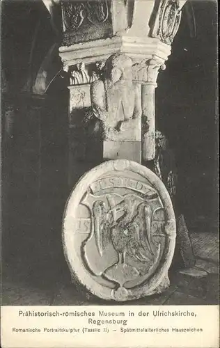 Regensburg Usrichsmuseum Kirche Portraitskulptur Kat. Regensburg