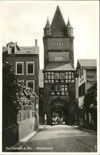 Bacharach Rhein Marktturm Kat. Bacharach