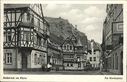 Bacharach Rhein am Marktplatz Kat. Bacharach