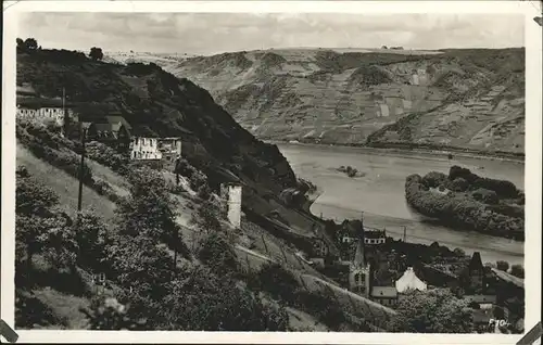 Bacharach Rhein Jugendherberge Burg Stahleck Kat. Bacharach