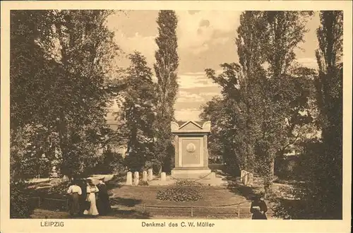 Leipzig Denkmal C.W. Mueller Kat. Leipzig