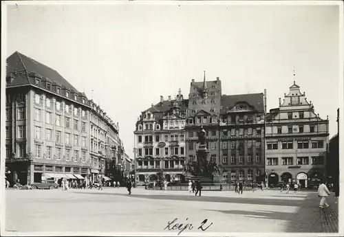 Leipzig Altmarkt Siegesdenkmal Kat. Leipzig