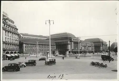 Leipzig Hauptbahnhof Buecherplatz Autos Kat. Leipzig