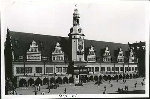 Leipzig Altes Rathaus Autos Kat. Leipzig