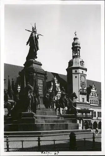 Leipzig Am Rathaus Denkmal Kat. Leipzig