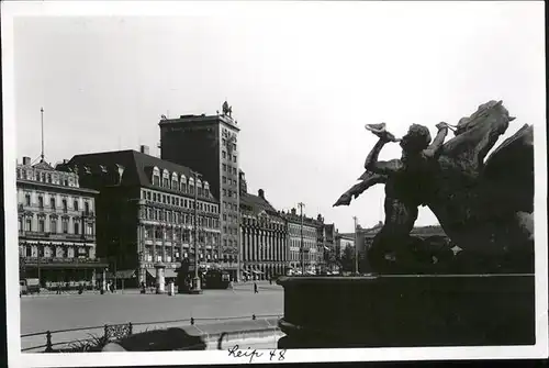 Leipzig Grimmaische Strasse Brunnen Kat. Leipzig