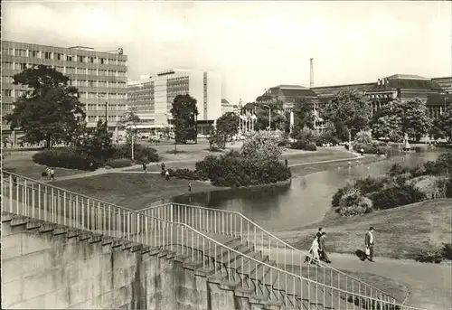 Leipzig Schwanenteich Hauptbahnhof Interhotel Stadt Leipzig Kat. Leipzig