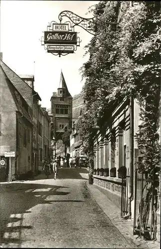 Bacharach Rhein Buecherstrasse Steeger Tor Hotel Gelber Hof Kat. Bacharach