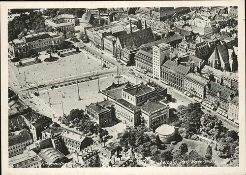 Leipzig Fliegeraufnahme Karl Marx Platz Kat. Leipzig