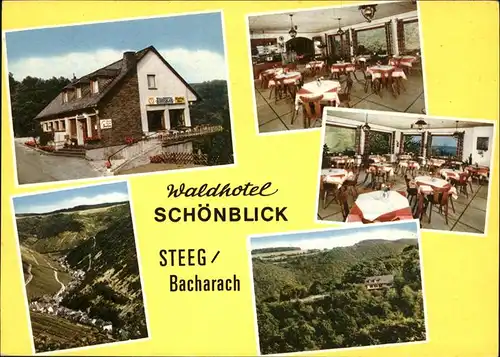 Steeg Bacharach Waldhotel Schoenblick Ottmar Cornely Kat. Bacharach