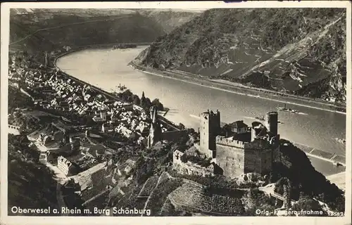 Oberwesel Rhein Burg Schoenburg Kat. Oberwesel