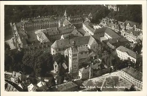 Regensburg Fliegeraufnahme Fuerstliches Schloss Turn und Taxis  Kat. Regensburg