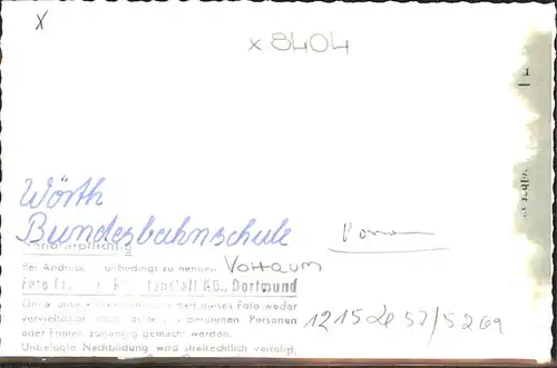 Woerth Donau Bundesbahnschule Vorraum Kat. Woerth a.d.Donau