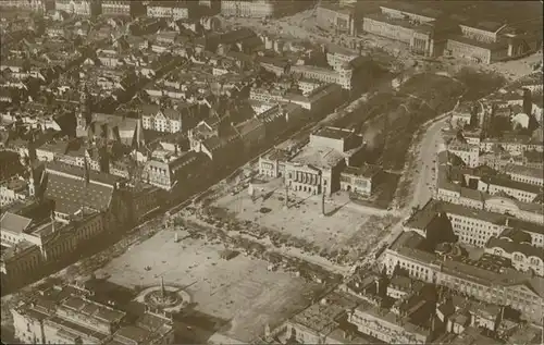 Leipzig Augustusplatz Fliegeraufnahme Kat. Leipzig