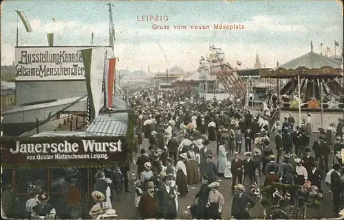Leipzig Messeplatz Werbung Trubel Kat. Leipzig