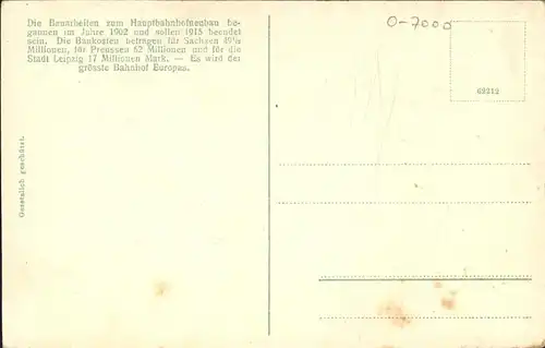 Leipzig Fliegeraufnahme Kuenstlerkarte Entwurf Kat. Leipzig