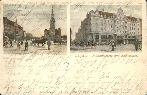 Leipzig Johannisplatz Sachsenhof Kat. Leipzig