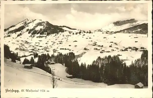 Hirschegg Kleinwalsertal Vorarlberg Gesamtansicht Kat. Mittelberg