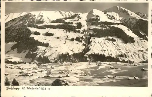 Hirschegg Kleinwalsertal Vorarlberg Gesamtansicht Kat. Mittelberg