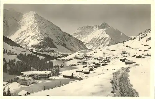 Hirschegg Kleinwalsertal Vorarlberg Gesamtansicht Kat. Mittelberg