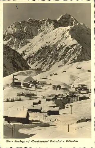 Hirschegg Kleinwalsertal Vorarlberg Alpenkurhotel Walsertal Widderstein Kat. Mittelberg