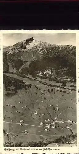 Hirschegg Kleinwalsertal Vorarlberg Luftbild Hoch Ifen Kat. Mittelberg