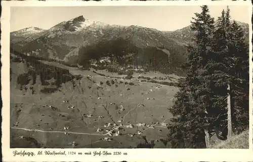 Hirschegg Kleinwalsertal Vorarlberg Luftbild Hoch Ifen Kat. Mittelberg