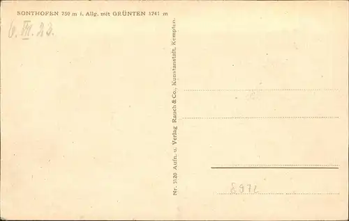 Sonthofen Oberallgaeu Gruenten / Sonthofen /Oberallgaeu LKR