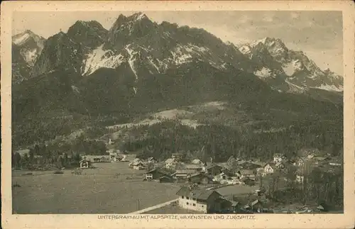 Untergrainau Zugspitze Waxenstein Alpspitze Kat. Grainau