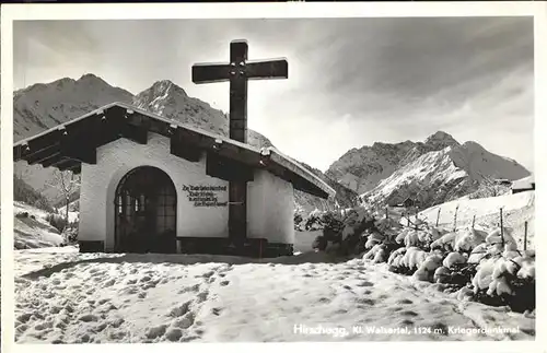 Hirschegg Kleinwalsertal Vorarlberg Kriegerdenkmal Kat. Mittelberg