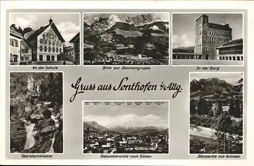 Sonthofen Oberallgaeu Burg Daumengruppe Schule Gruenten / Sonthofen /Oberallgaeu LKR
