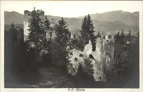 Sonthofen Oberallgaeu Ruine Fluhenstein / Sonthofen /Oberallgaeu LKR