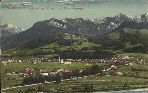 Sonthofen Oberallgaeu Gesamtansicht Daumengruppe / Sonthofen /Oberallgaeu LKR