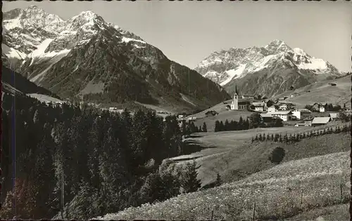 Hirschegg Kleinwalsertal Vorarlberg Panorama Kat. Mittelberg