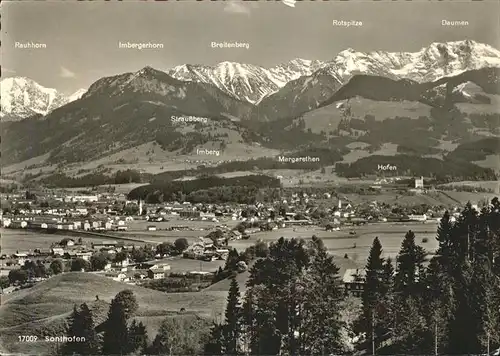 Sonthofen Oberallgaeu Gesamtansicht / Sonthofen /Oberallgaeu LKR