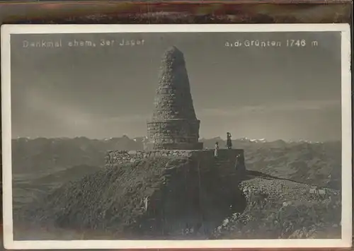 Gruentenhaus Denkmal ehem. 3er Jaeger Kat. Burgberg i.Allgaeu