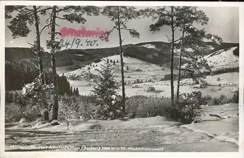 Altglashuetten Panorama Kat. Feldberg (Schwarzwald)