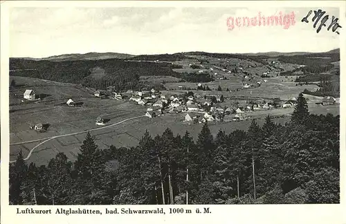 Altglashuetten Luftbild Kat. Feldberg (Schwarzwald)