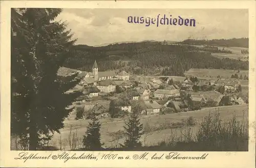 Altglashuetten Gesamtansicht Kat. Feldberg (Schwarzwald)